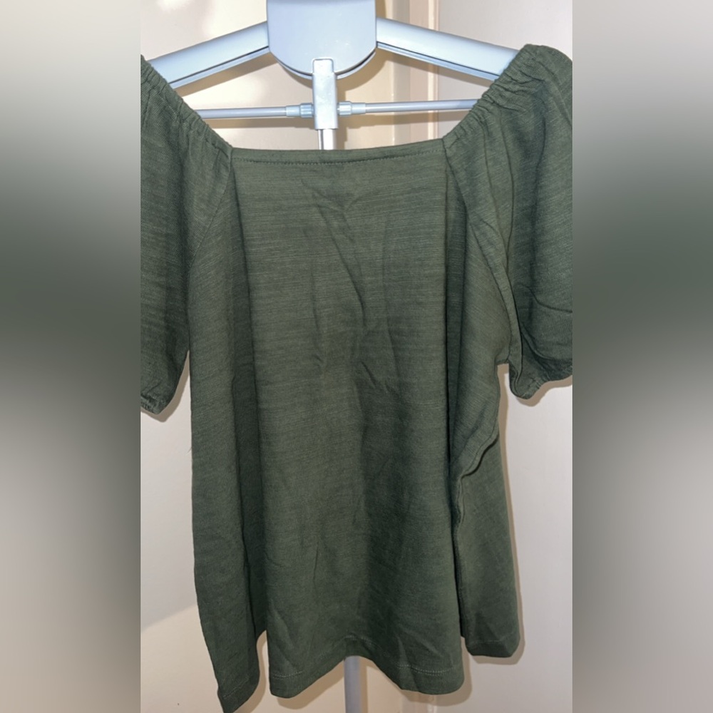 Lane Bryant- Square-Neck Button-Front Top - Picture 8 of 11
